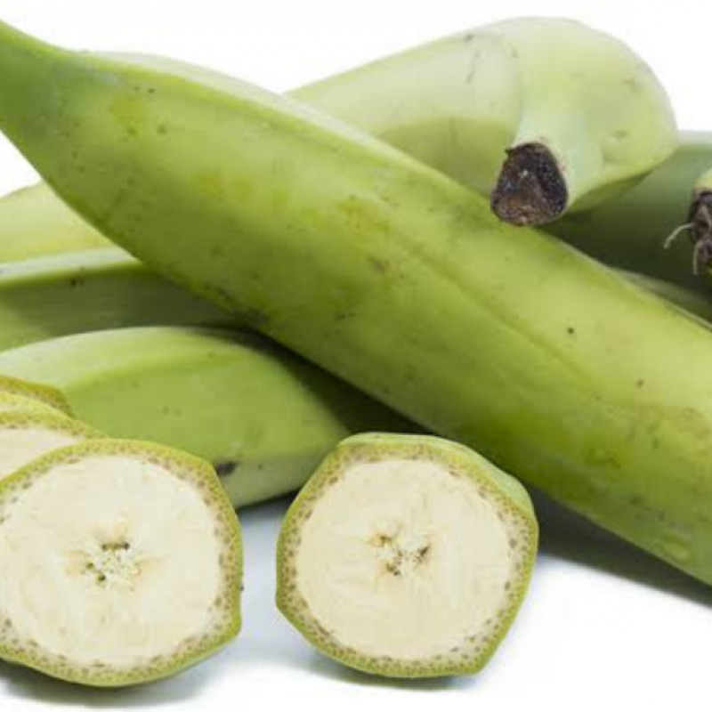 Unripe green Plantain 2pcs for 1.50