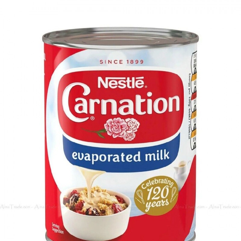 Nestle Carnation Evaporated Milk  Pack of 12 x 410g