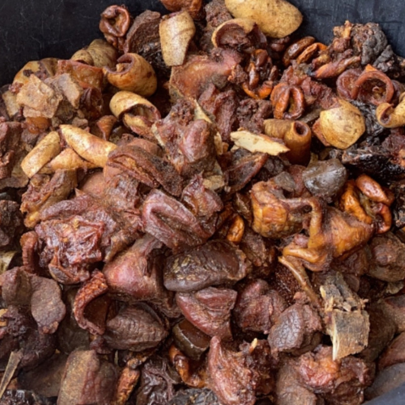 Nigerian fried Cow beef with skin  Eran Malu 400g