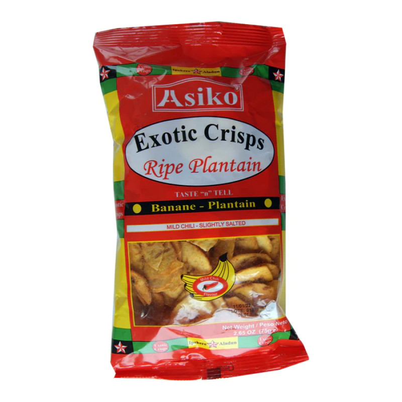 Asiko Exotic Crisps Sweet Chilli Plantain Chips