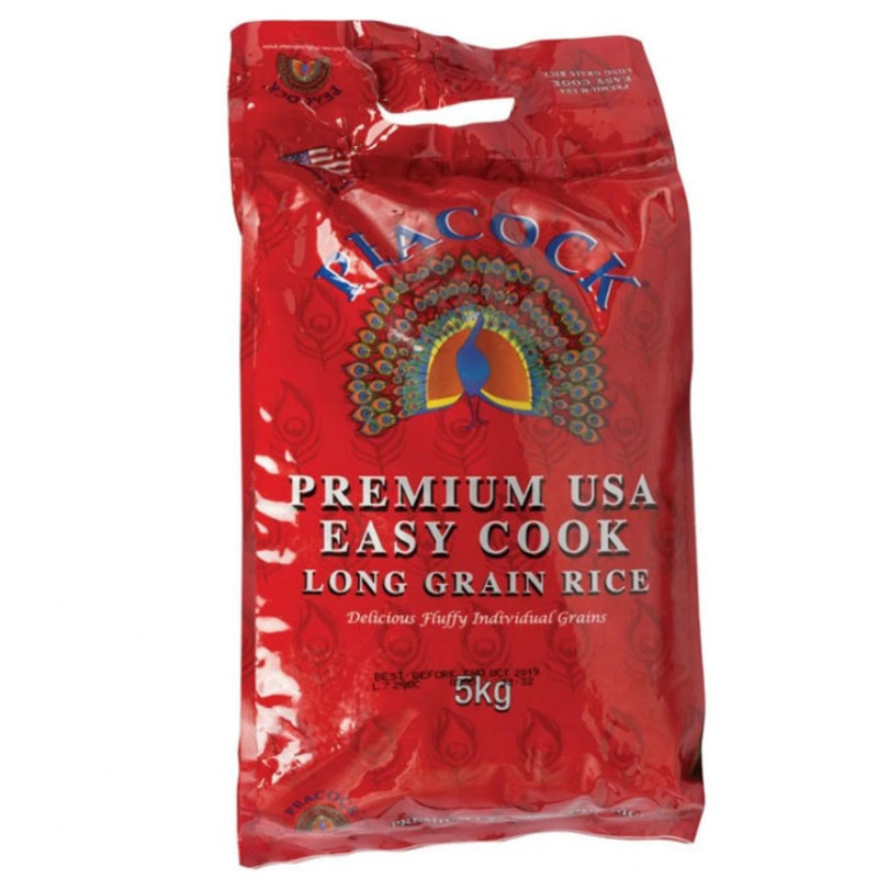 Peacock Easy Cook Rice 5kg