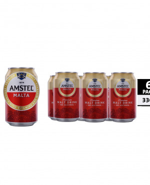 Amstel Malt Can Drink 330Ml X 6