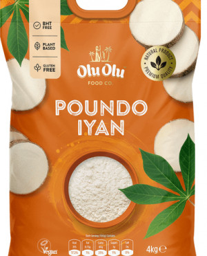 Olu Olu Poundo Iyan YAM 4KG PK GLUTEN FREE