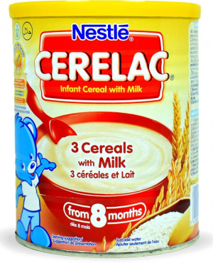 Cerelac 3 cereals with milk