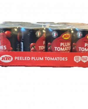 KTC  - Canned Peeled Tomatoes for Cooking - 400g (Pack of 12)