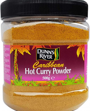 Dunns River Caribbean Hot Curry Powder  500g