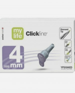 MyLife Clickfine 4mm / 32G Pen Needles - Pack of 100