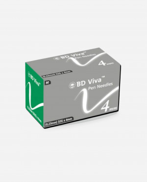 BD Viva 4mm / 32G Diabetic Pen Needles - Pack of 90 Needles for Comfortable Injection