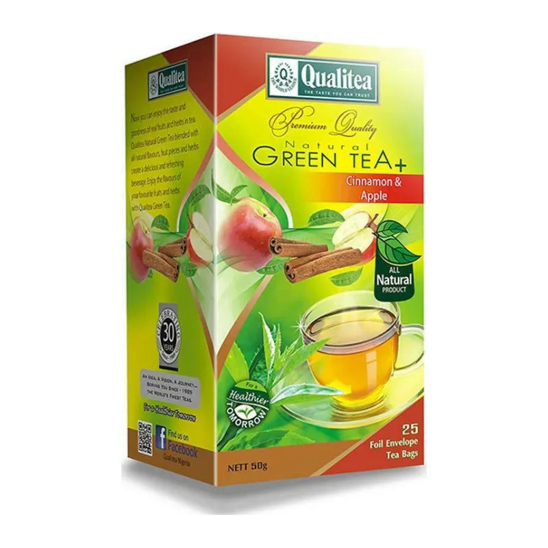 Qualitea Green Tea Cinnamon And Apple